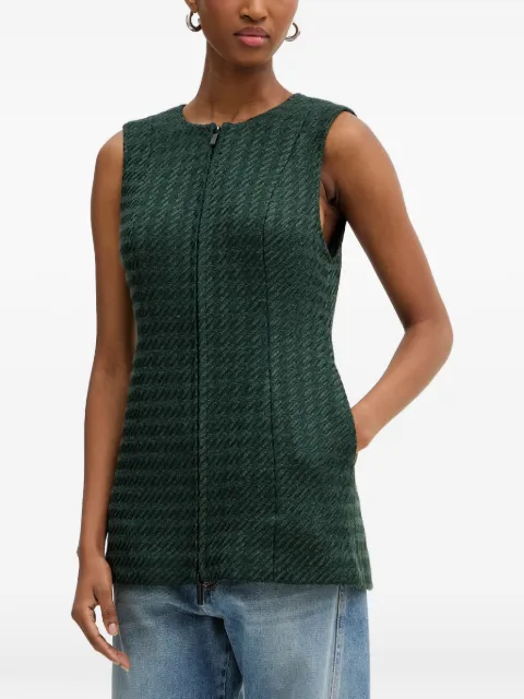 Armani Exchange Oberteil mit Fischgrätenmuster