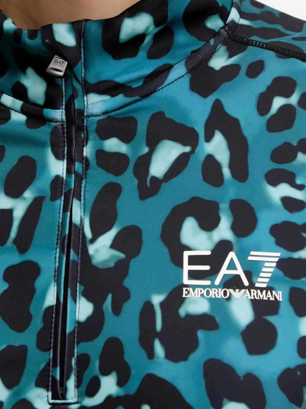Ea7 Emporio Armani Onderlaag met luipaardprint Blauw