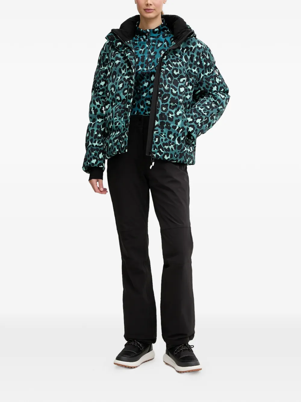 Ea7 Emporio Armani Onderlaag met luipaardprint Blauw