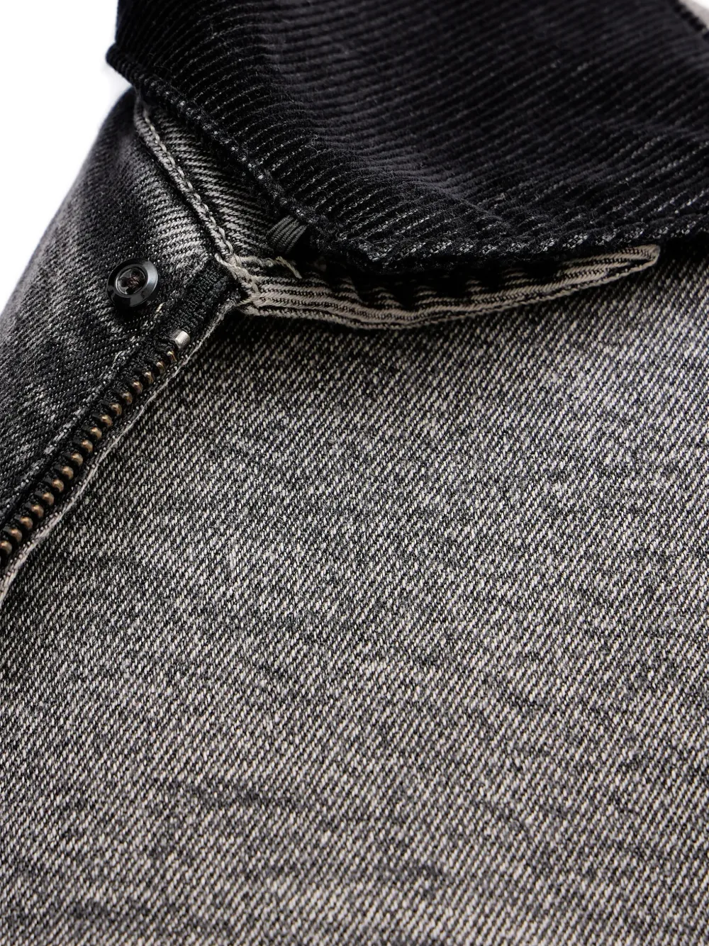 Armani Exchange コーデュロイカラー デニムジャケット | グレー