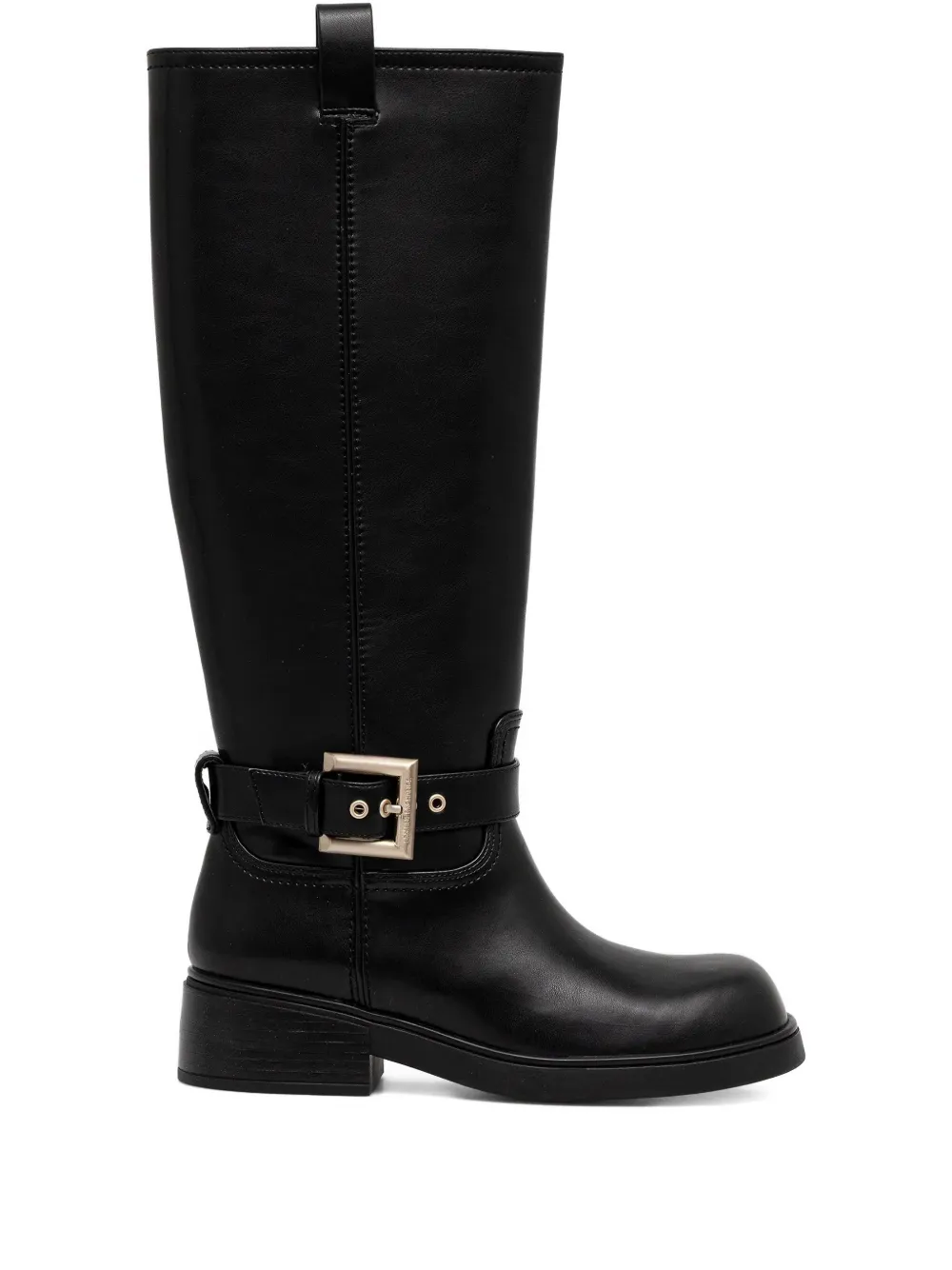 Armani Exchange buckle-detail boots - Nero