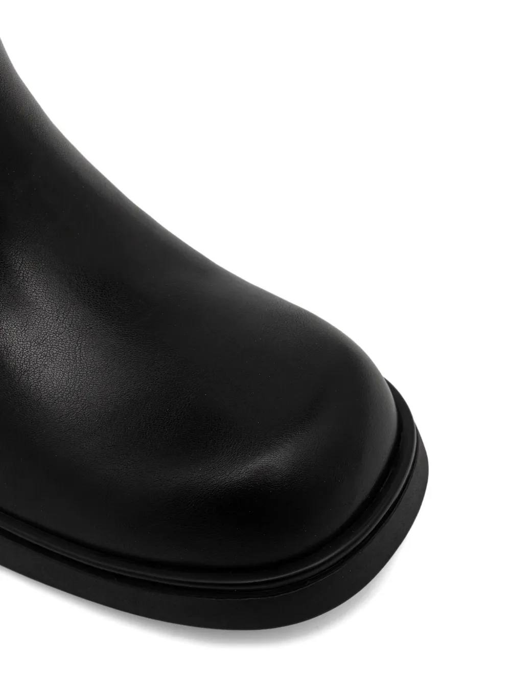 Armani Exchange buckle-detail boots Zwart