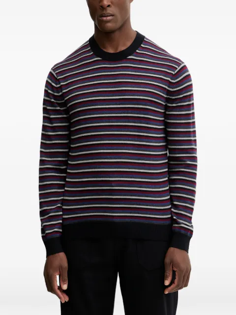Armani Exchange suéter con motivo de rayas y cuello redondo