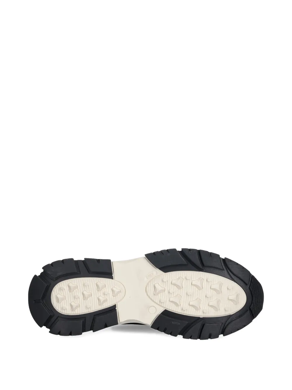 Baldinini lace-up panelled sneakers Zwart