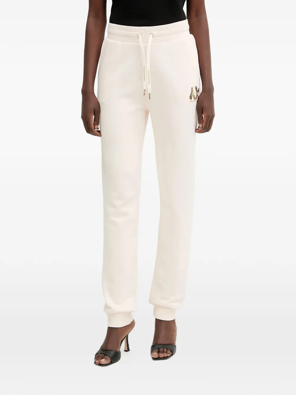 Armani Exchange logo-detail trousers - Toni neutri