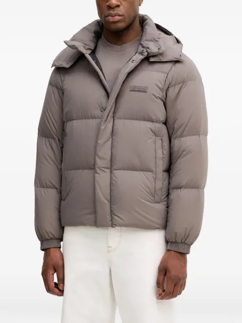 Armani Exchange chamarra capitonada con capucha