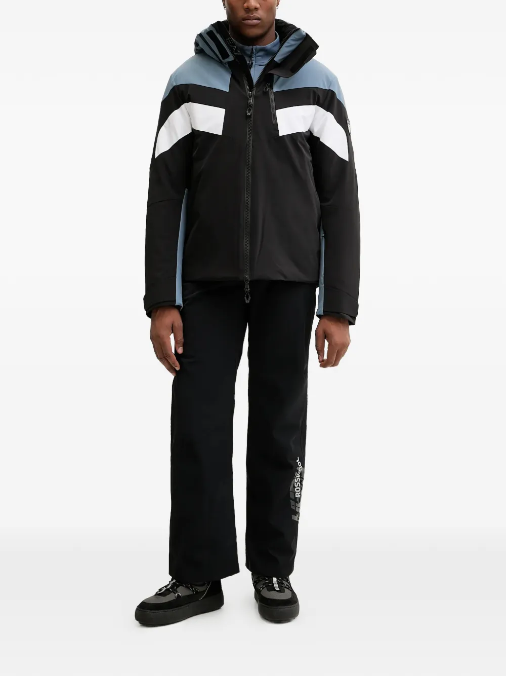 Ea7 Emporio Armani Sweater met borstzak en rits Blauw
