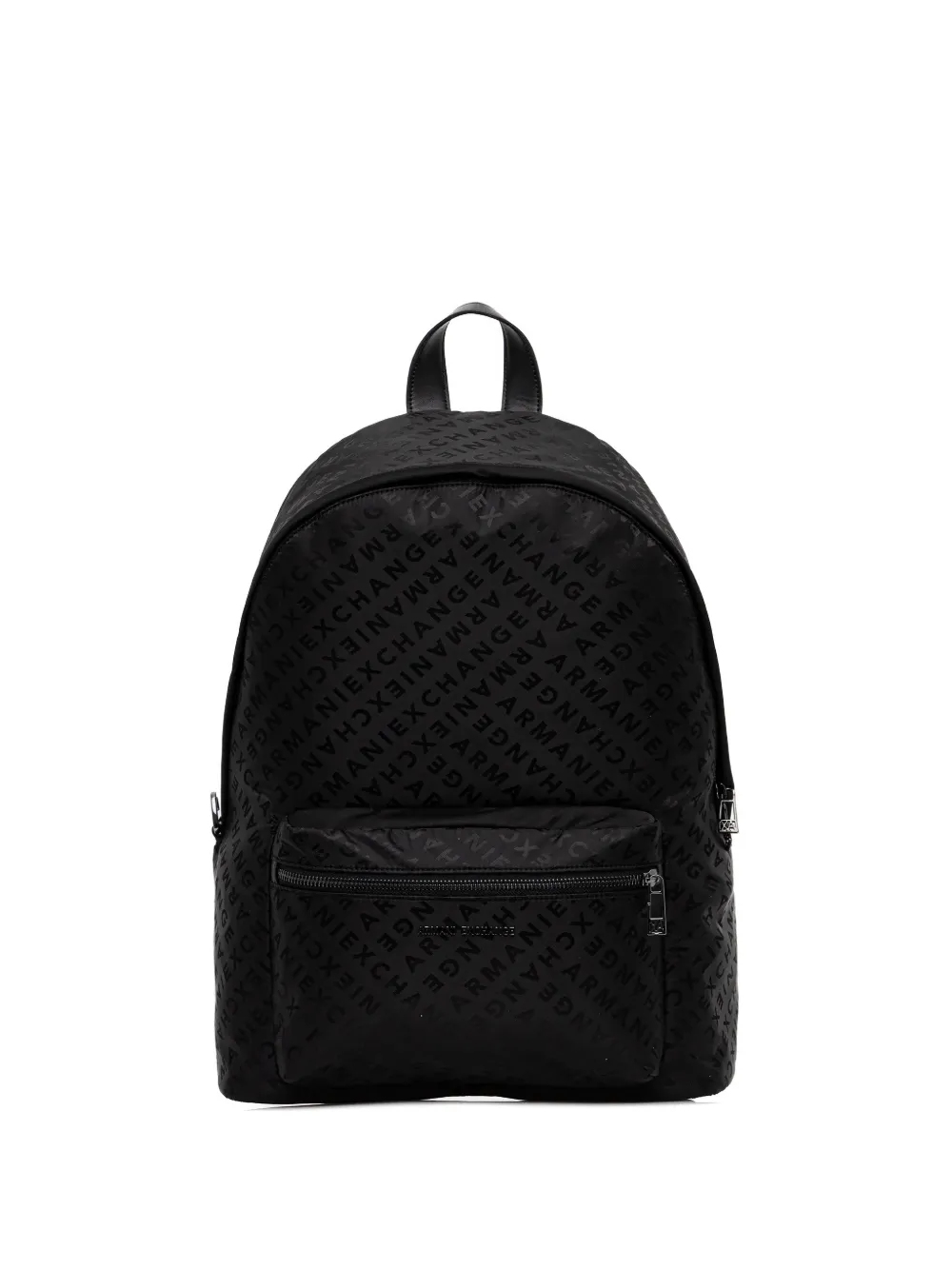 Armani Exchange logo-print backpack - Schwarz