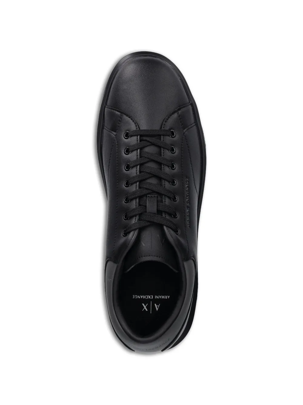 Armani Exchange Sneakers met logo Zwart