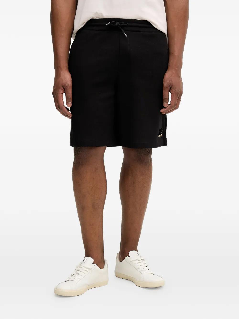 Armani Exchange logo-print shorts - Nero