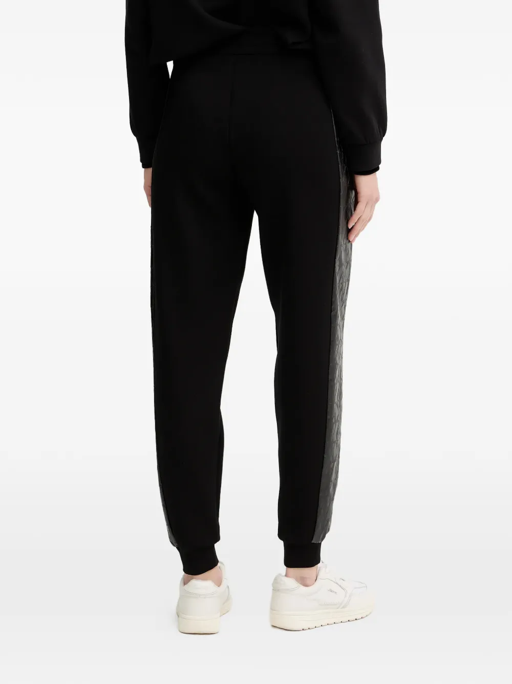  Armani Exchange Patterned-side Track Pants - Black 