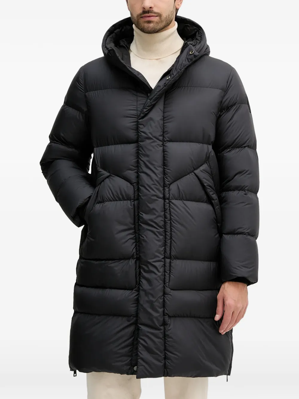 bomboogie Monaca hooded puffer coat - Nero