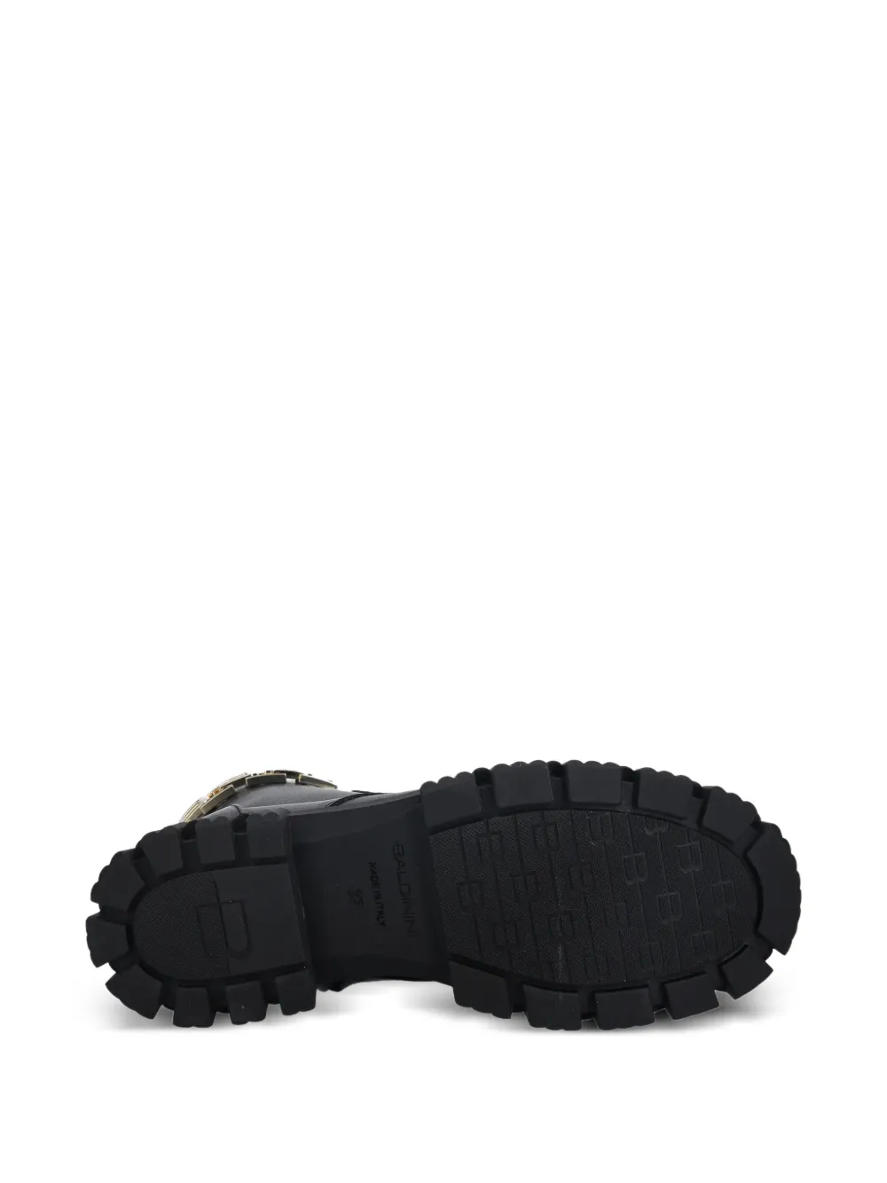 Lace-Up Chain Combat Boots
