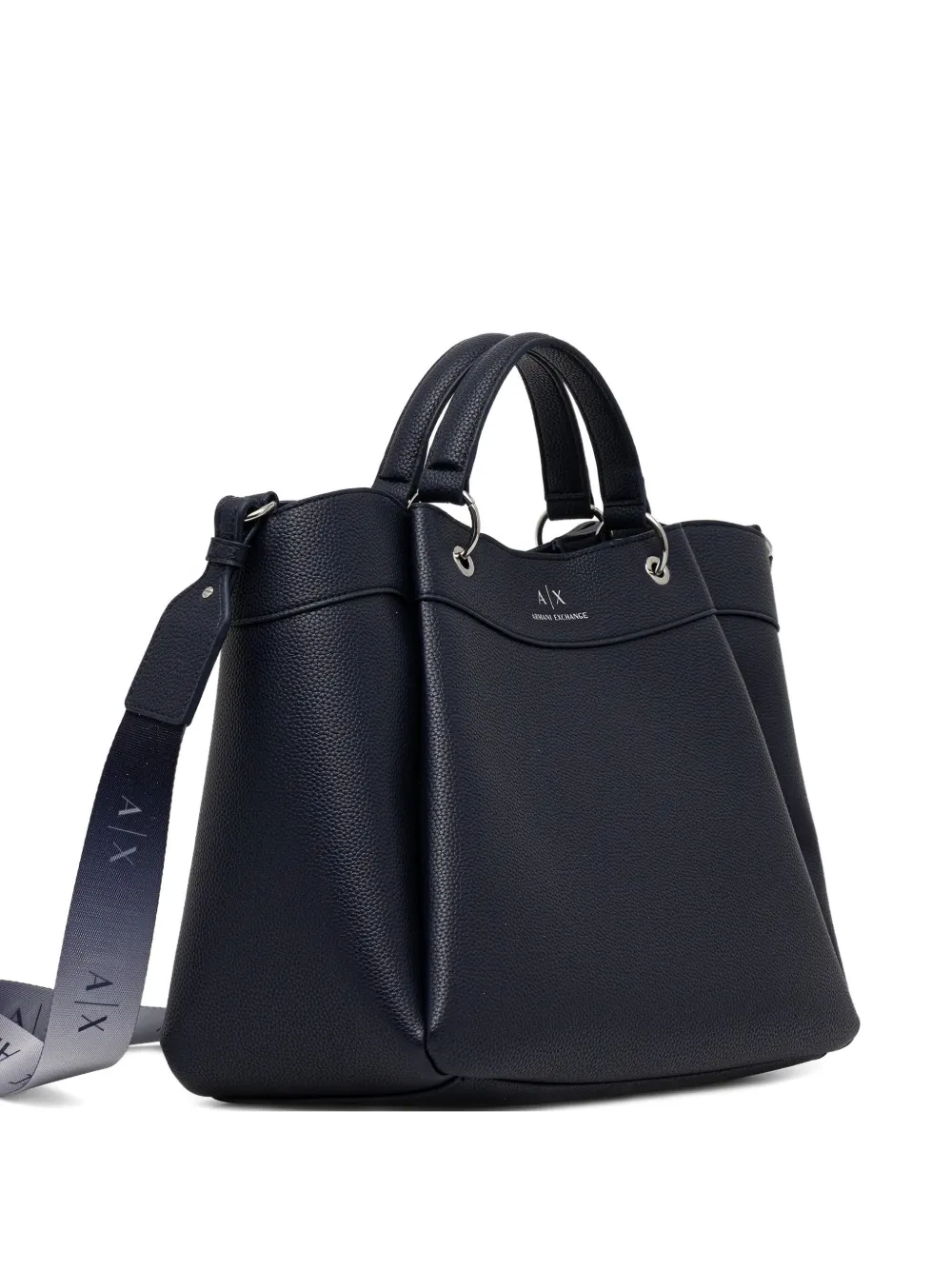 Armani Exchange large logo-print tote bag - Blu