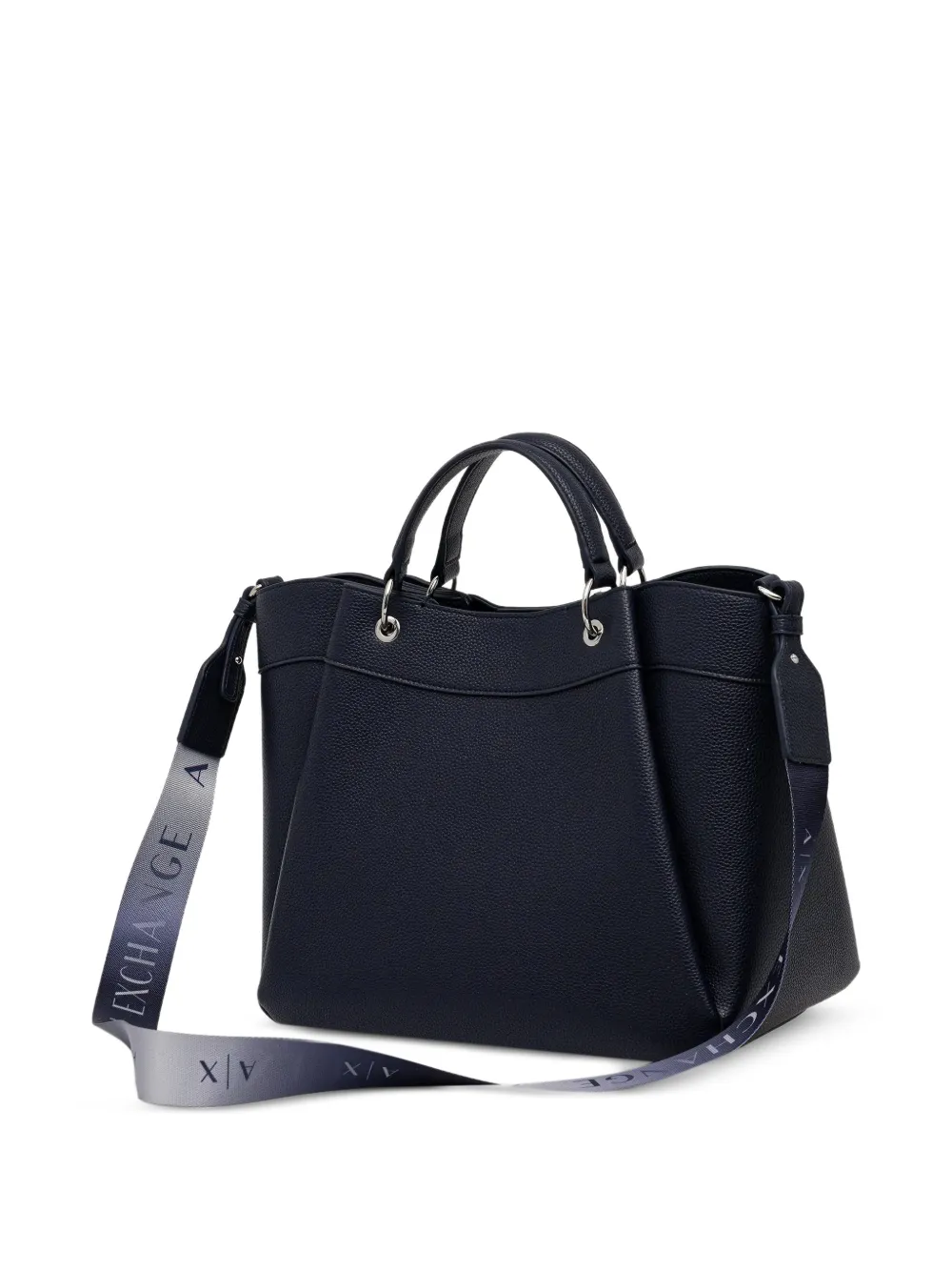 Armani Exchange large logo-print tote bag - Blauw