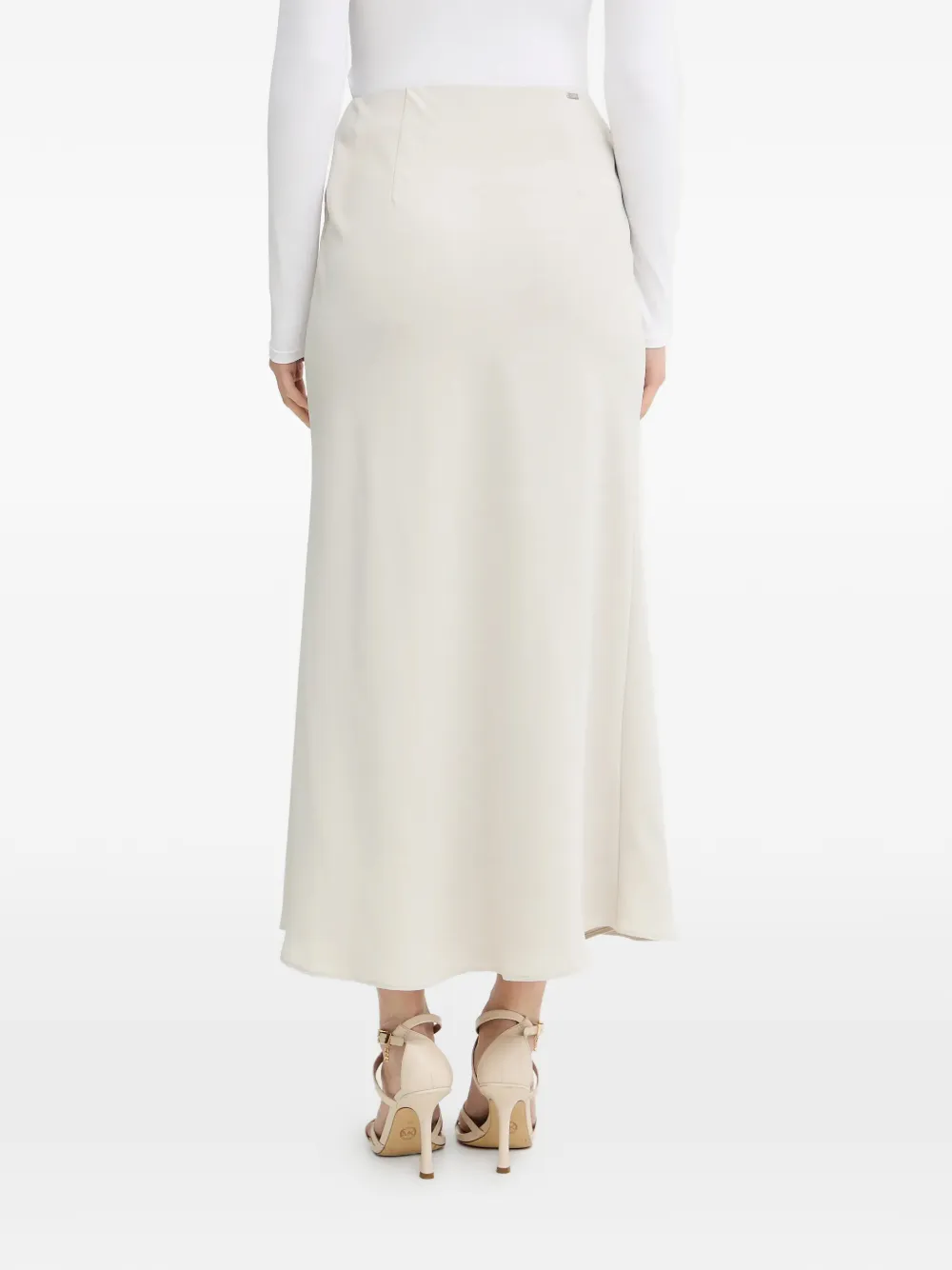  Armani Exchange Button-detail Midi Skirt - Neutrals 
