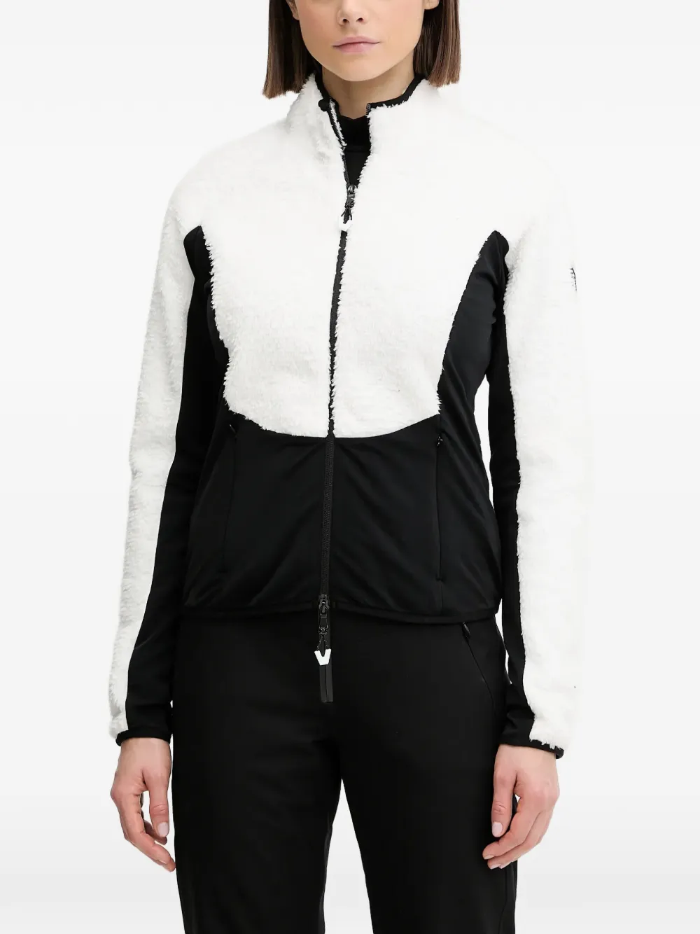 Ea7 Emporio Armani belted hooded jacket - Weiß