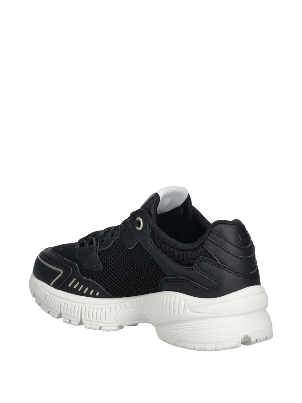 Armani Exchange Sneakers met logopatch Zwart