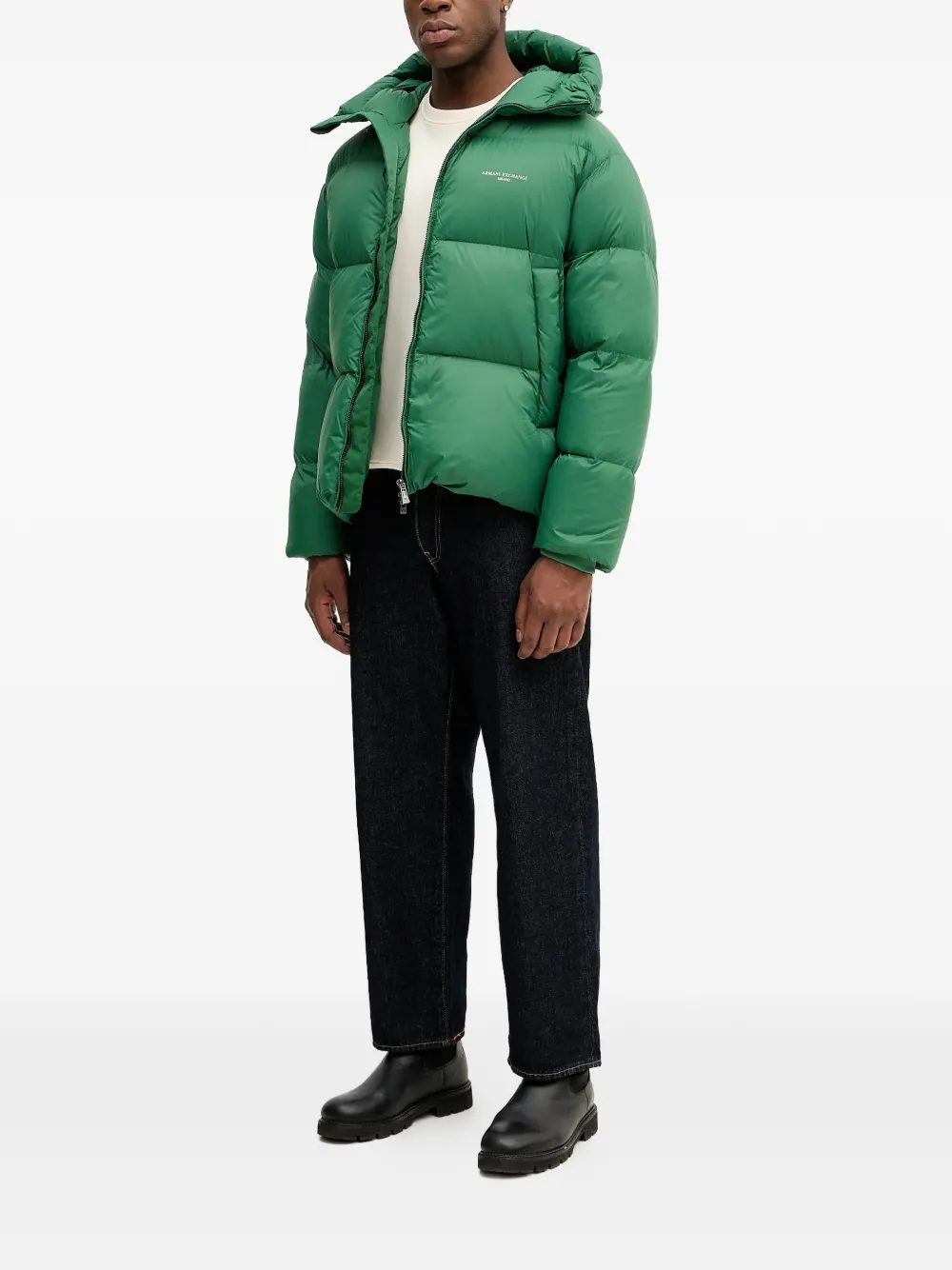 Armani Exchange chamarra capitonada con logo estampado | Chamarras con plumón y capitonadas | Image 2