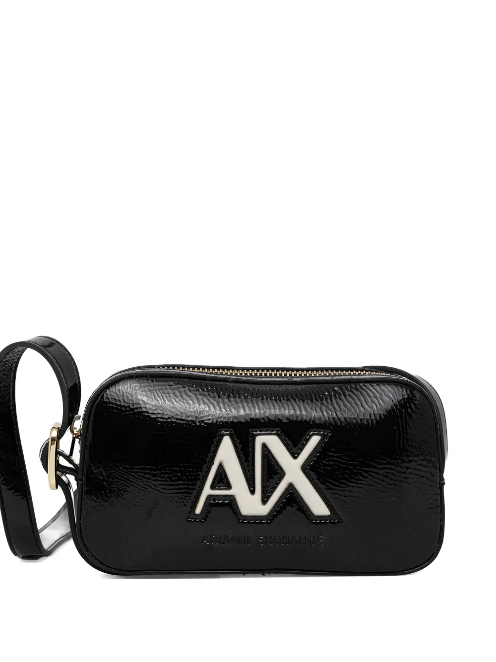 Armani Exchange logo-applique cross body bag - Nero