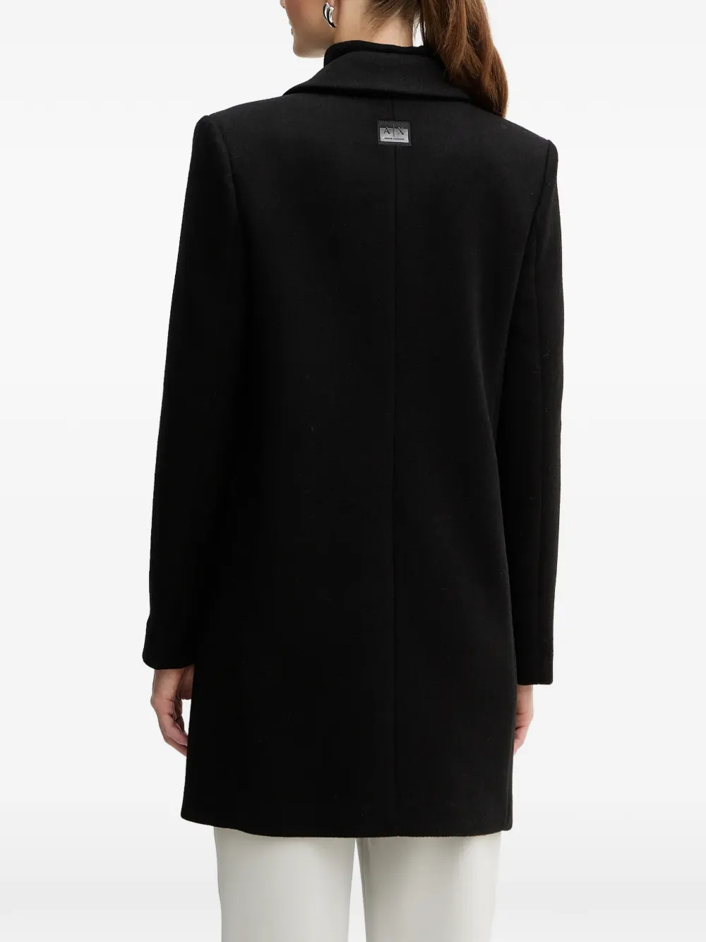  Armani Exchange Single-breasted Coat - Black 