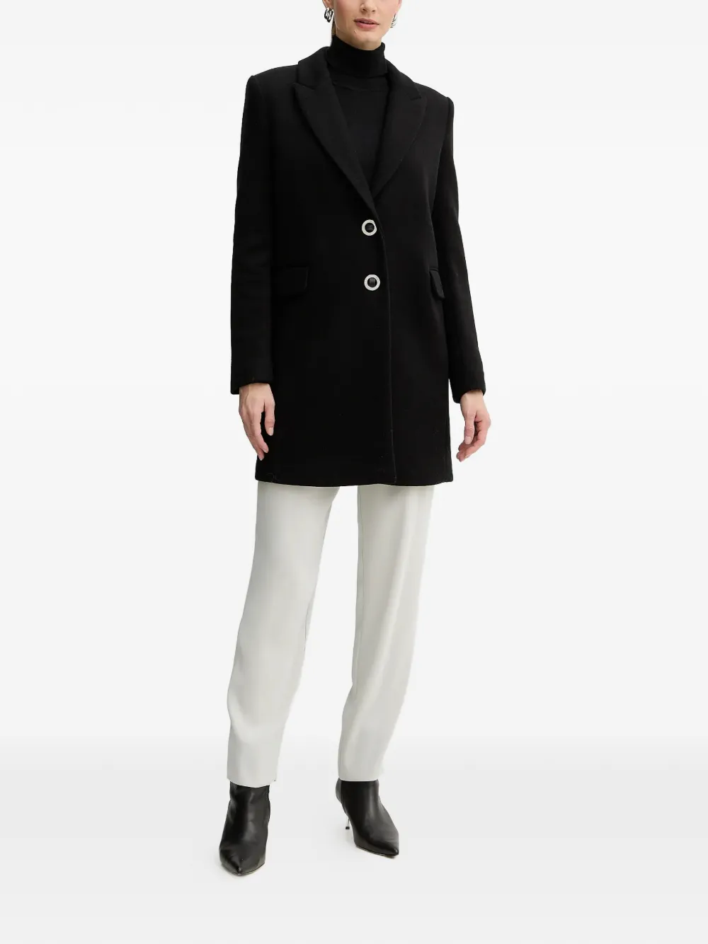  Armani Exchange Single-breasted Coat - Black 