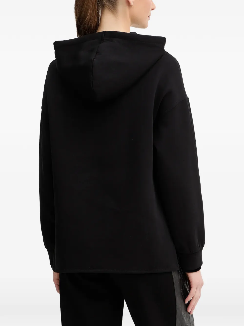  Armani Exchange Logo-patch Hoodie - Black 