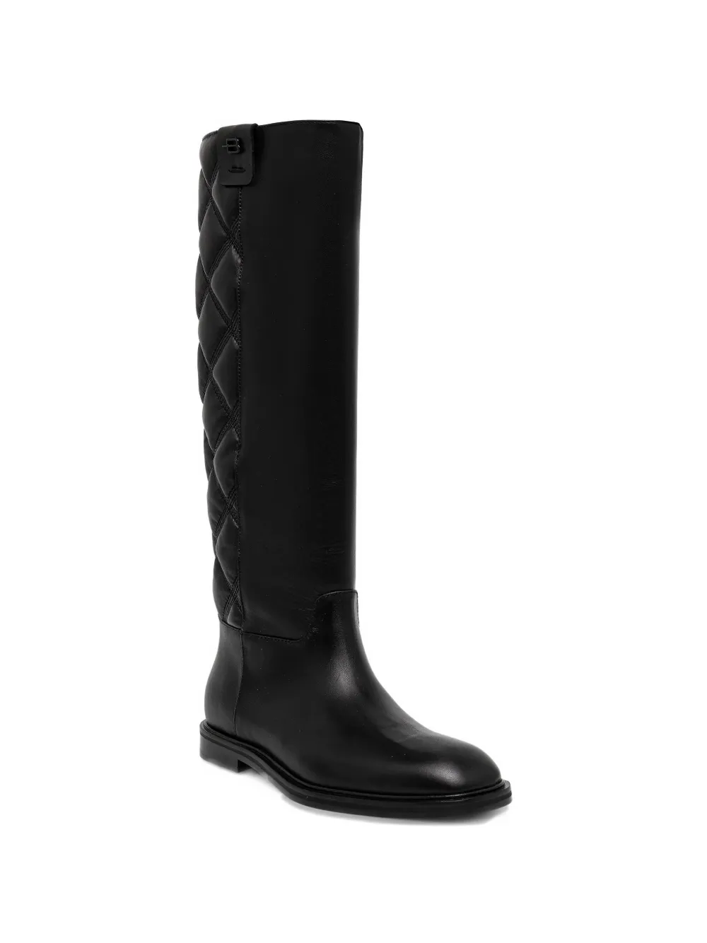 Baldinini quilted knee-high boots Zwart