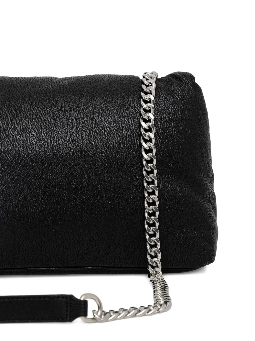 Armani Exchange Boekentas crossbodytas met logoplakkaat en ketting Zwart