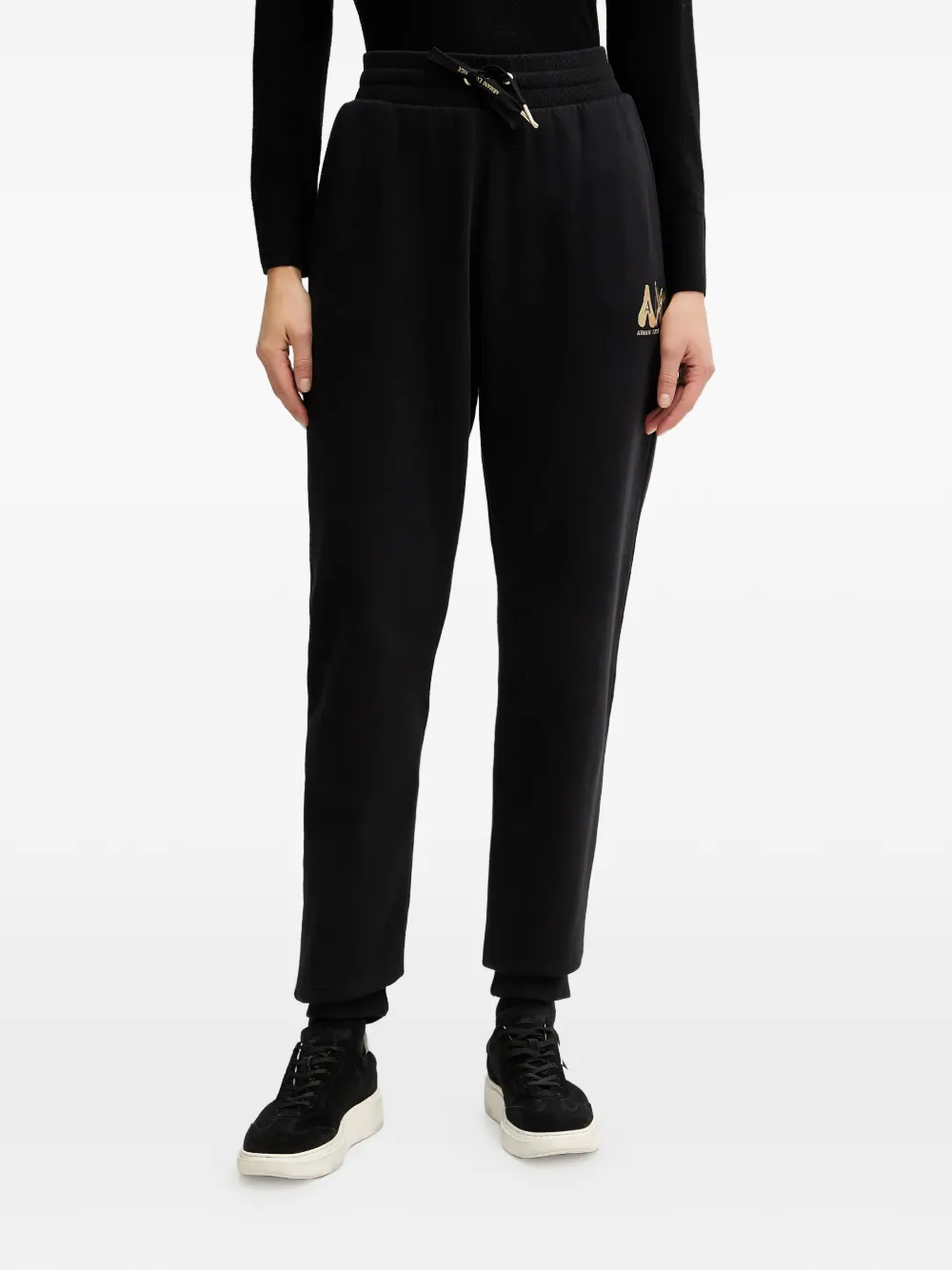Armani Exchange logo-detail track pants - Nero