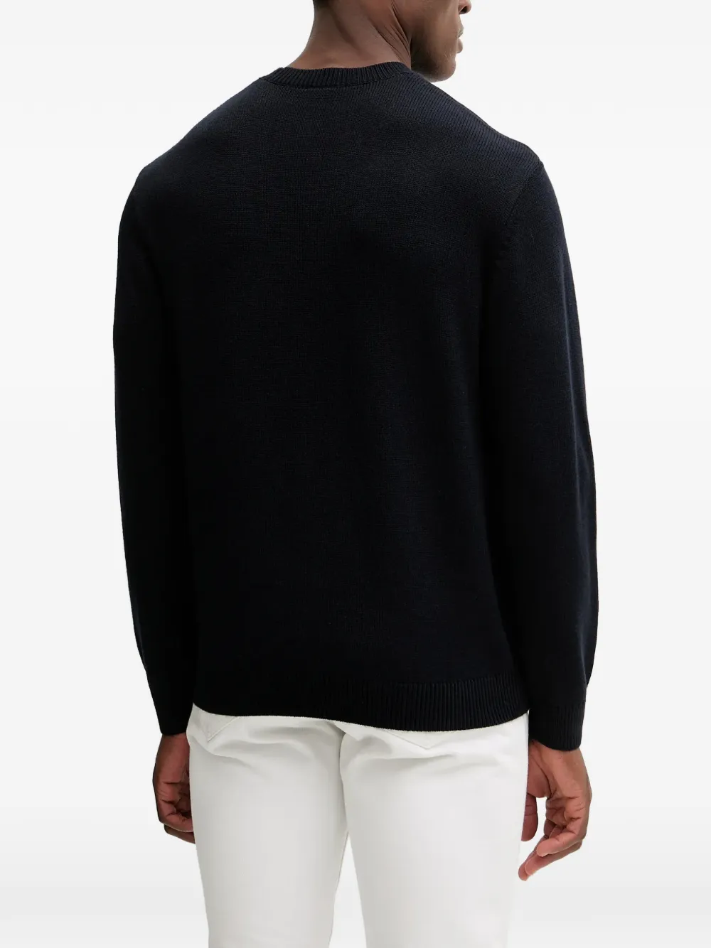  Armani Exchange Zigzag-pattern Sweater - Black 