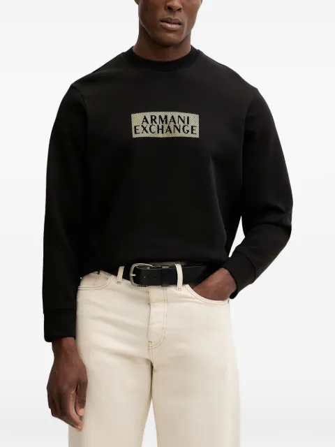 Armani Exchange logo-print crew-neck sweatshirt