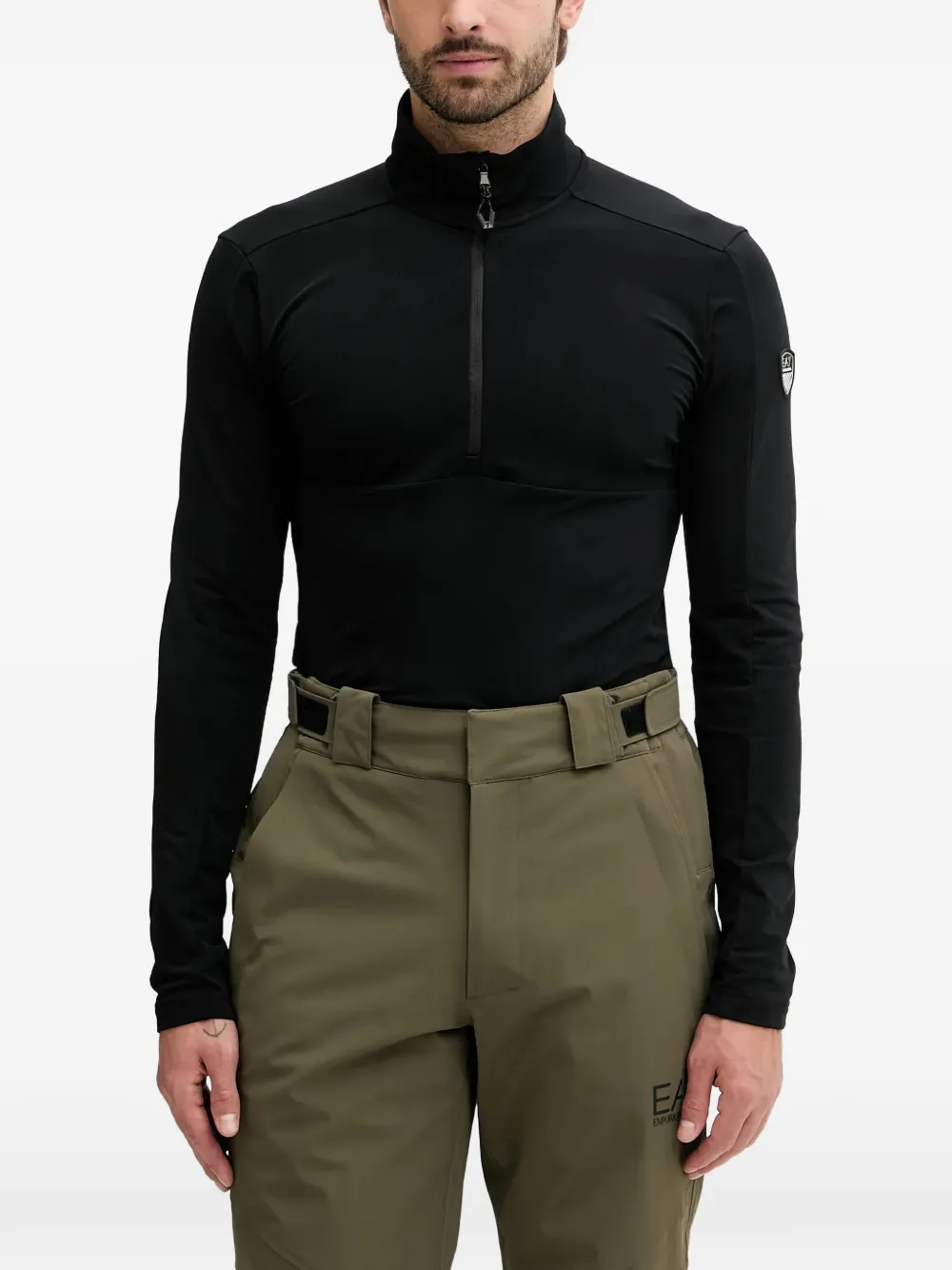 Ea7 Emporio Armani zip-up top - Nero