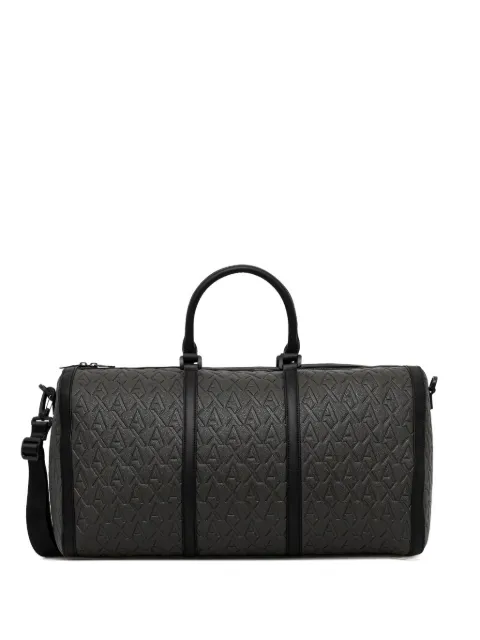 Armani Exchange logo-embossed holdall