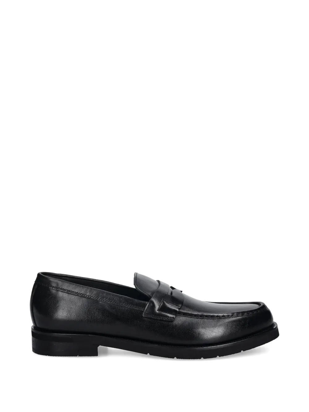 Baldinini leather penny loafers - Black