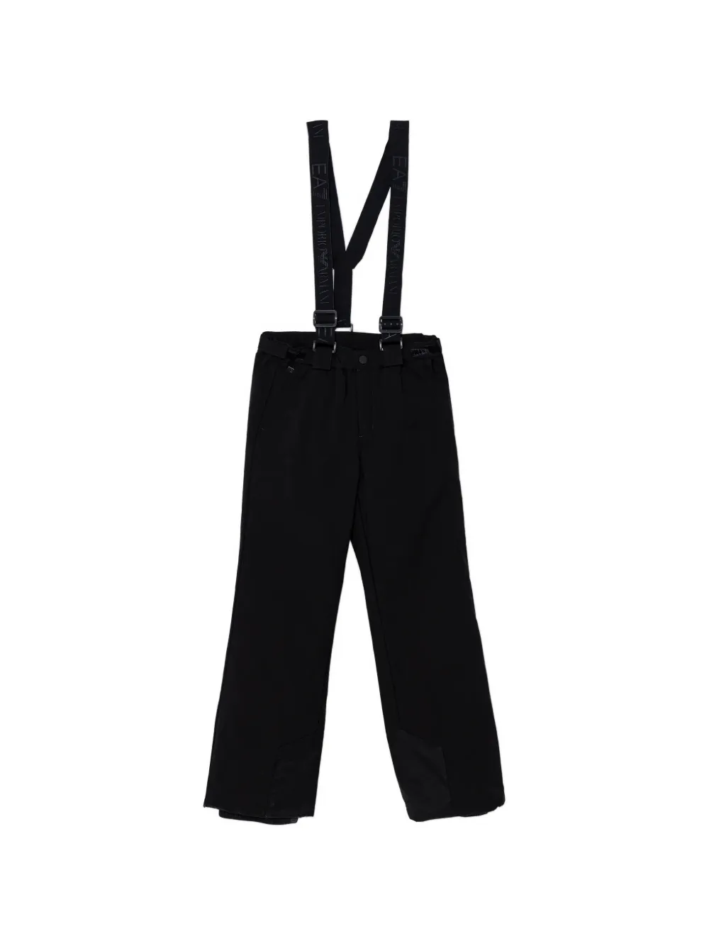Emporio Armani Kids suspenders-detail ski pants - Nero