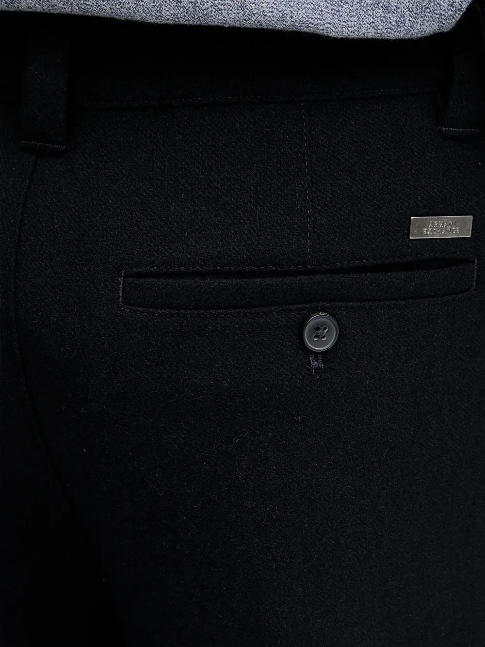 Armani Exchange Broek met logoplakkaat Zwart