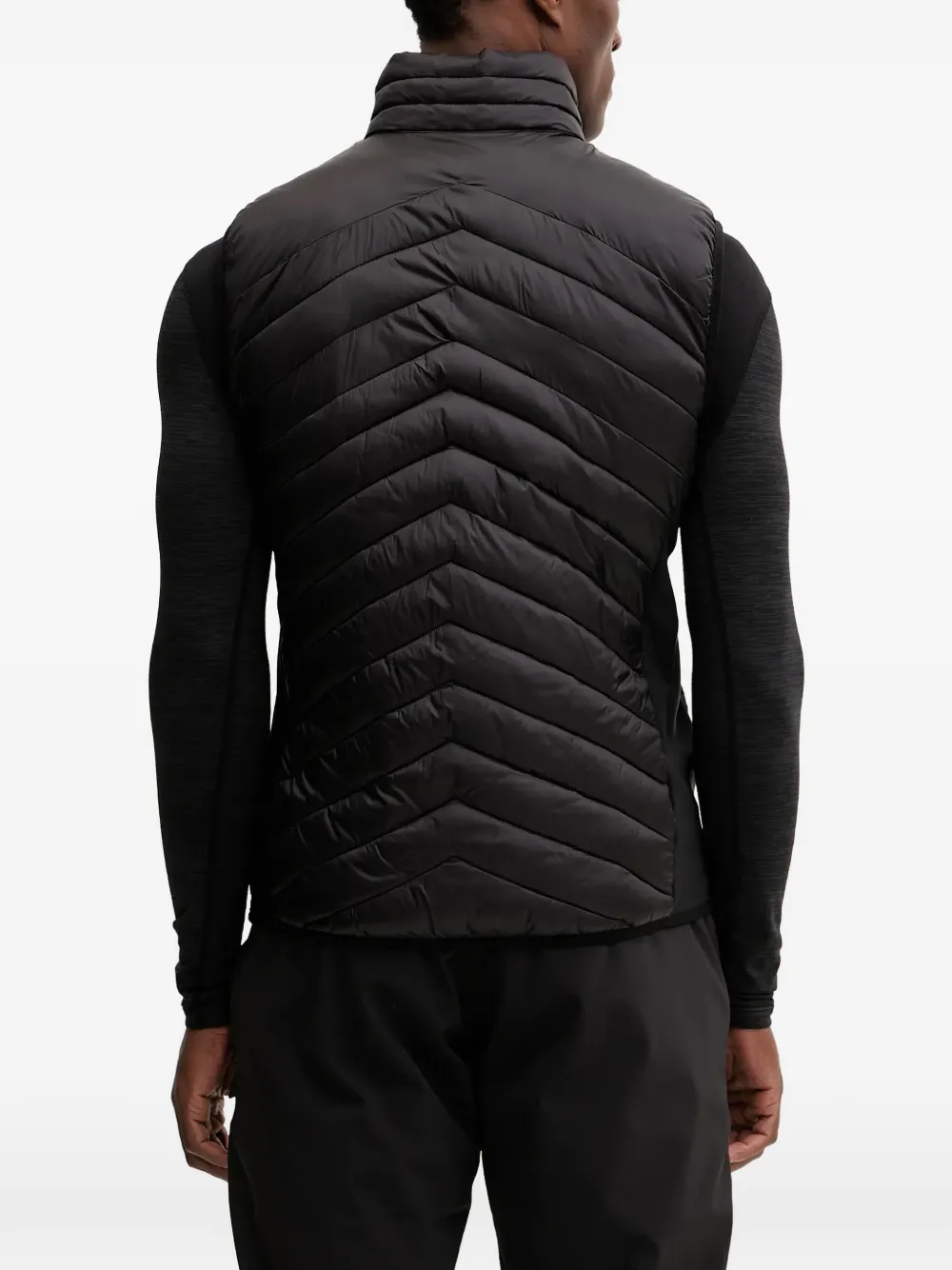 Ea7 Emporio Armani Gewatteerde bodywarmer Zwart