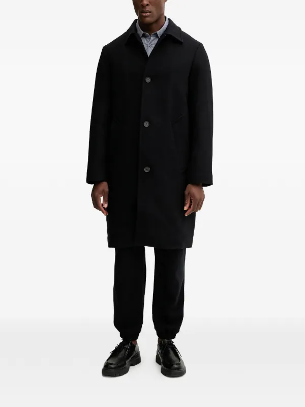 Armani Exchange ボタンコート | ブラック | FARFETCH JP