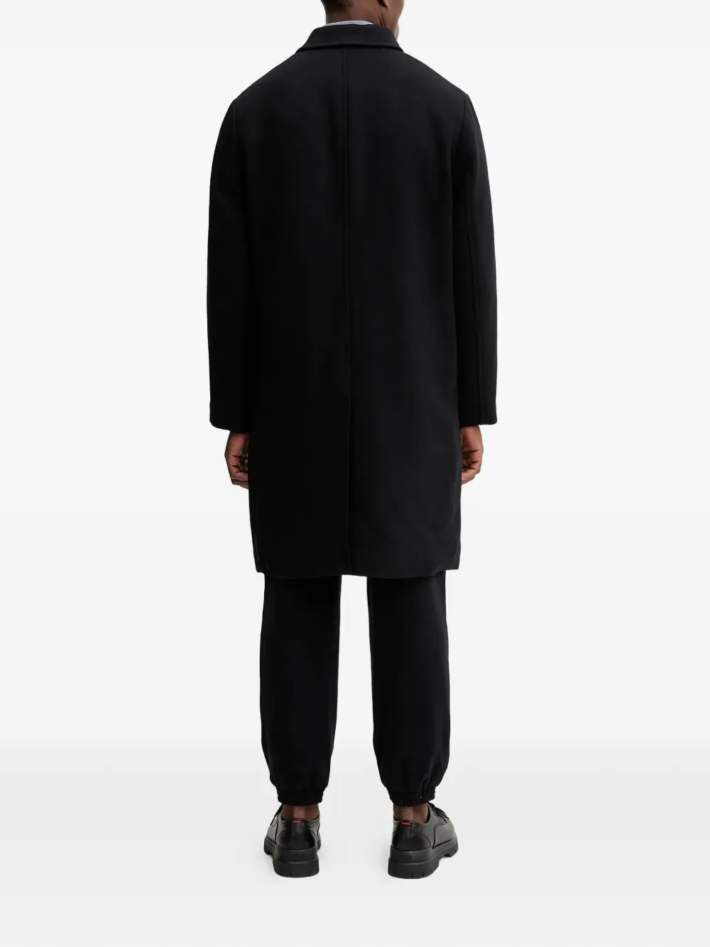  Armani Exchange Buttoned Coat - Black 