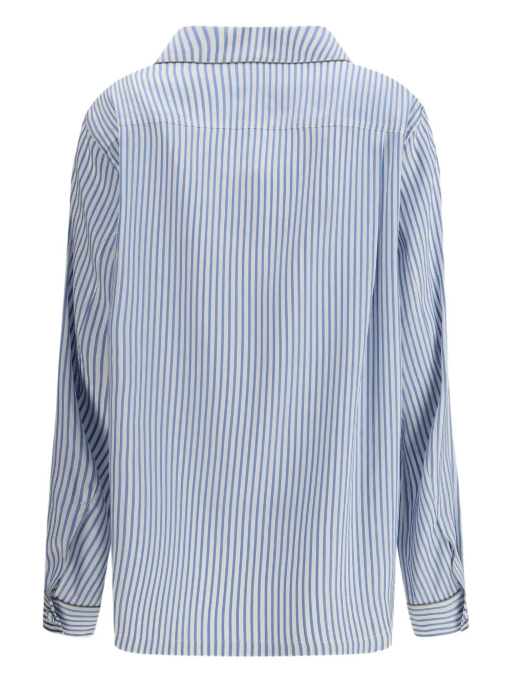 TOM FORD striped silk shirt - Blauw