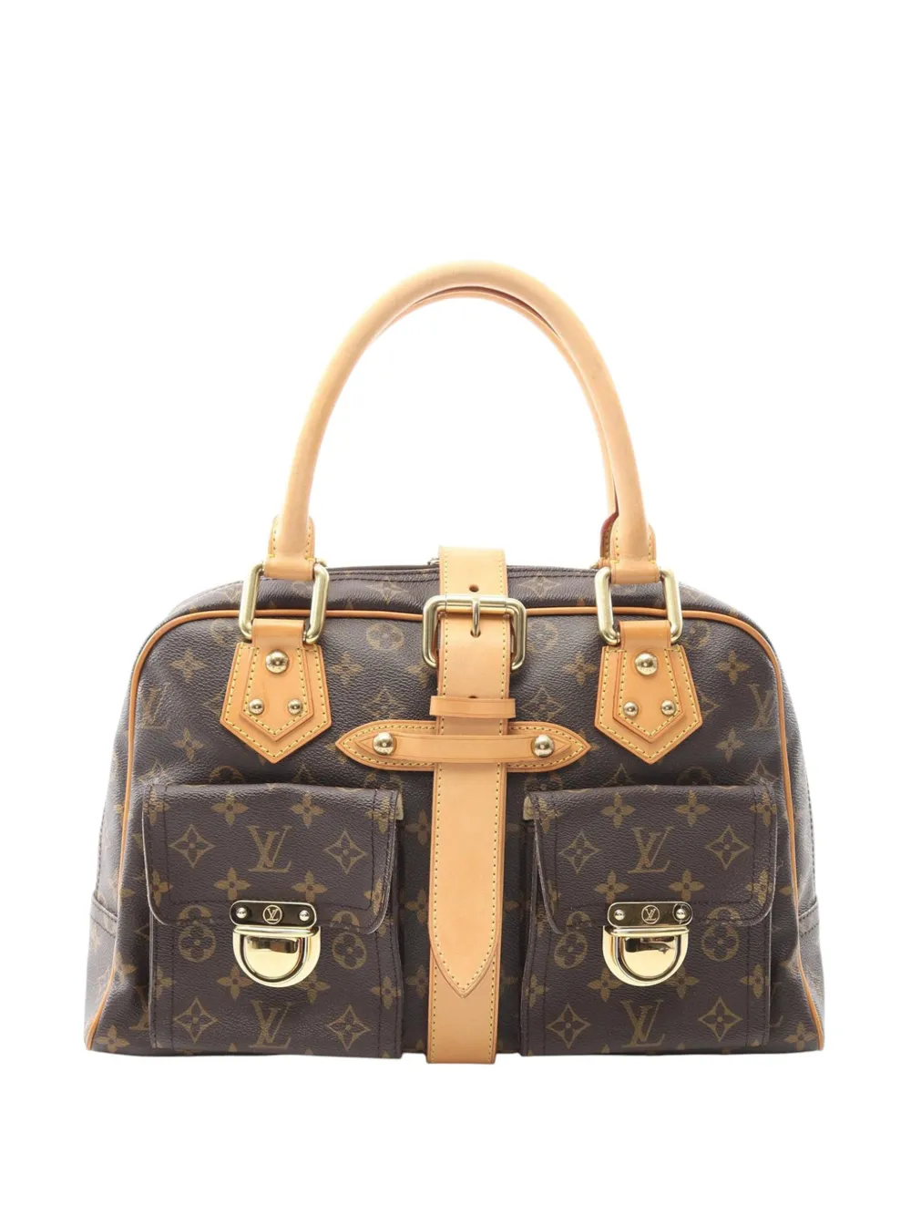 Louis Vuitton Pre-Owned Borsa a mano Manhattan GM con monogramma 2008 - Marrone