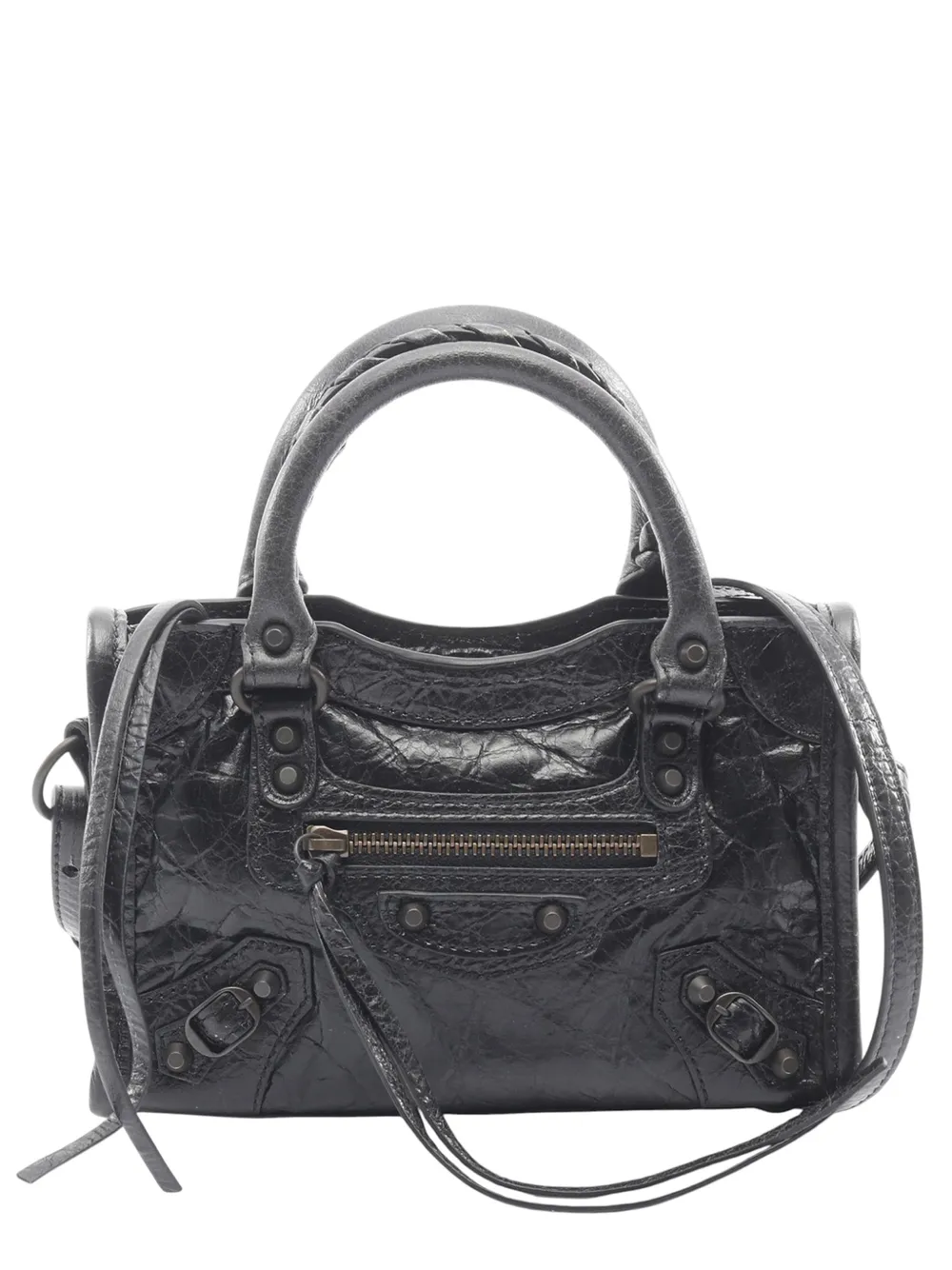 Balenciaga Pre-Owned Borsa a tracolla Le City nano in pelle di vitello 2010-2025 - Nero