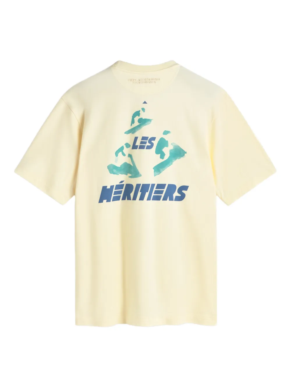 LES HÉRITIERS printed T-shirt - Geel