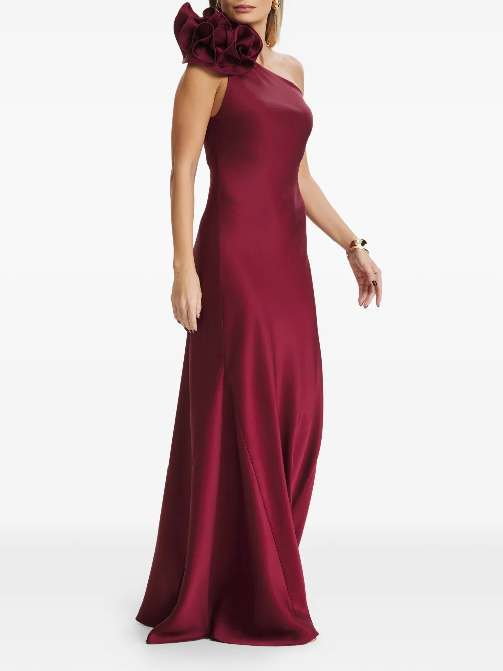 IL VOLO Aster flower-embellishment maxi dress - Rood
