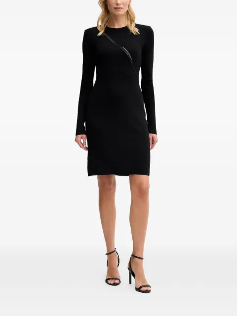 Sisley openwork mini dress