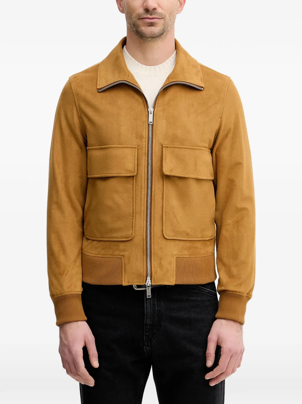 Sisley zip pocket jacket - Giallo