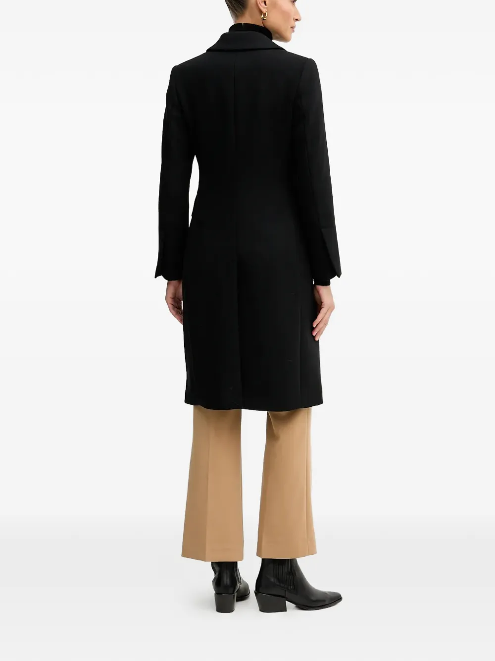  Sisley Single-breasted Coat - Black 