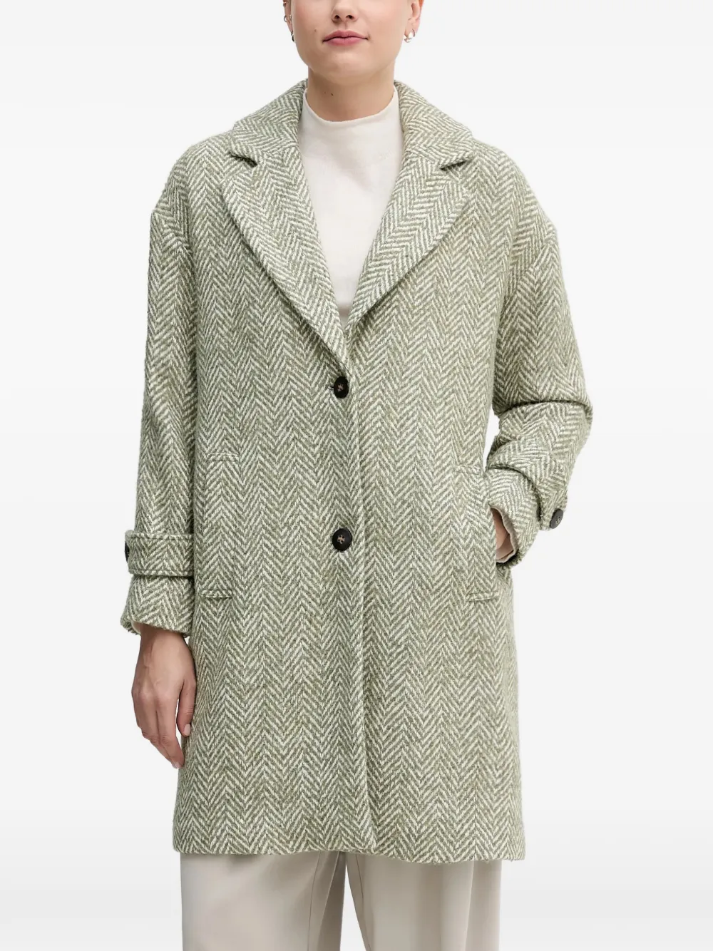 Benetton buttoned coat - Verde