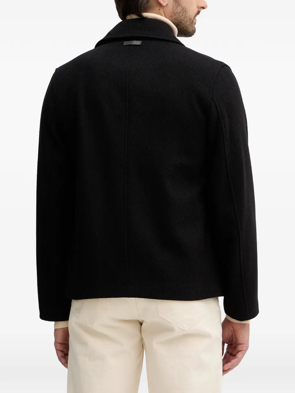  Sisley Double-breasted Jacket - Black 